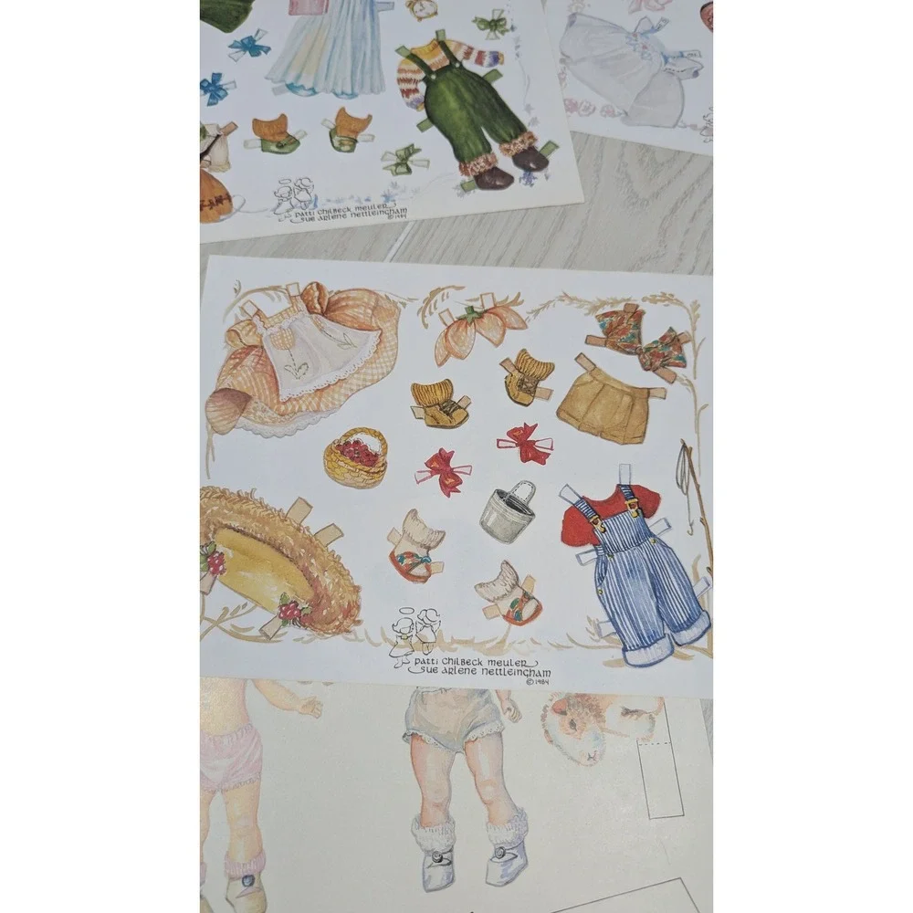 Ginny Patti Chilbeck Meulen Paper Dolls Clothes Vintage 1984 Uncut